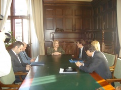 12 April 2012 National Assembly Speaker Prof. Dr Slavica Djukic Dejanovic talks to the members of the OSCE PA observation mission delegation